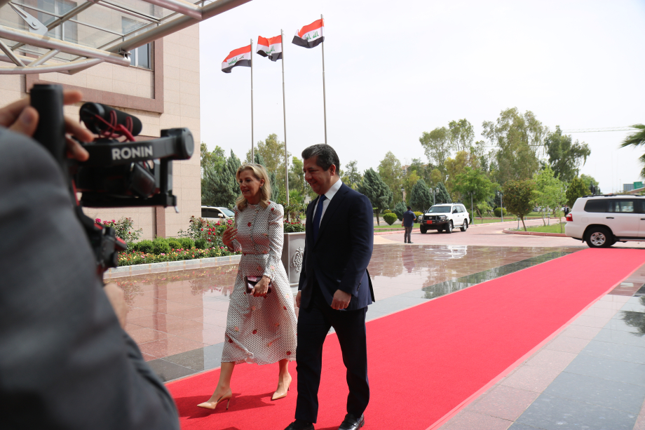 The Duchess of Edinburgh meets he Prime Minister of the Kurdistan Region of Iraq, Masrour Barzani
