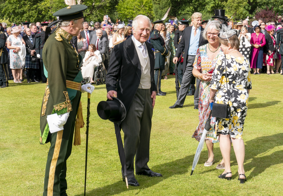 The King (as The Prince of Wales) hosts a Garden Party at Holyroodhouse