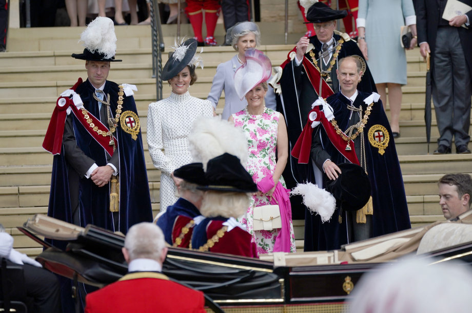 The Prince and Princess of Wales and The Duke and Duchess of Edinburgh at Garter Day 2023