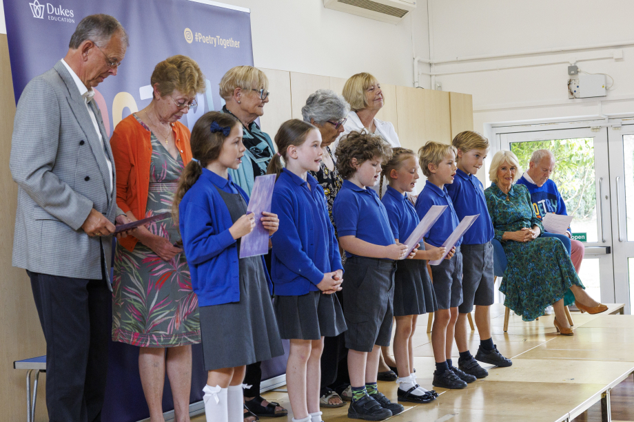 The Queen attends a Poetry Together recital