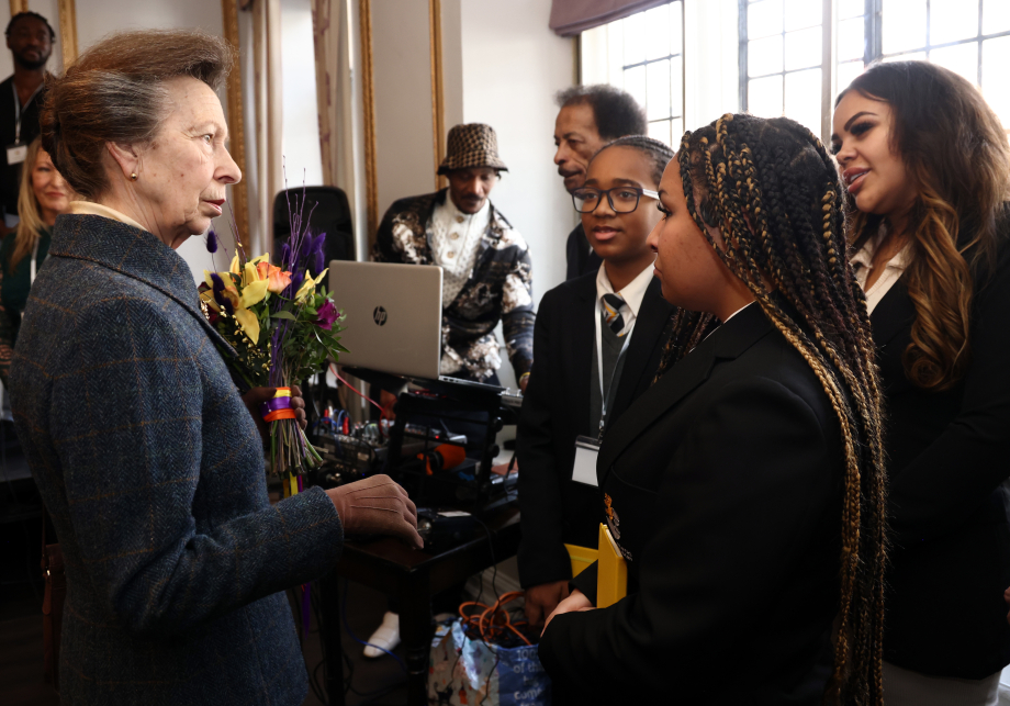 The Princess Royal visits Off The Streets knife crime community group