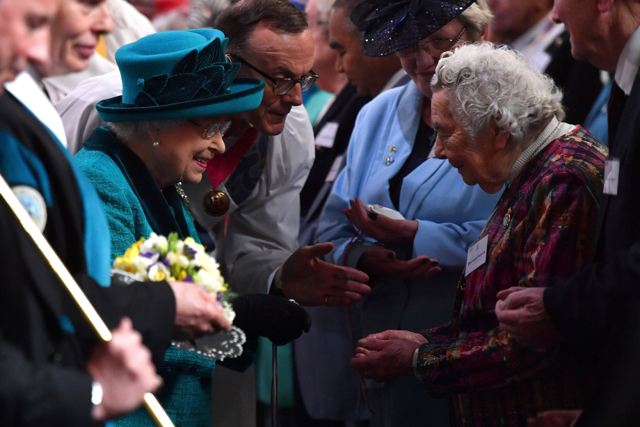 Queen Elizabeth II at a Royal Maundy Service