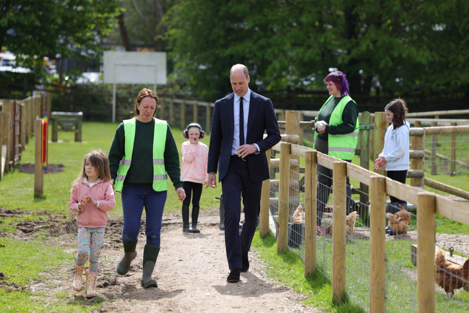 The Prince of Wales visits Woodgate Valley Urban Farm