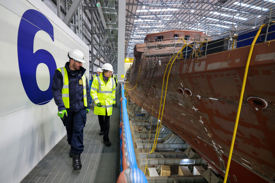 The Princess Royal visits HMS Venturer