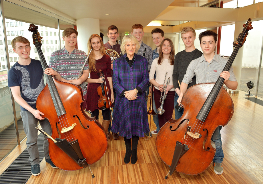 The Queen with the National Youth Orchestra