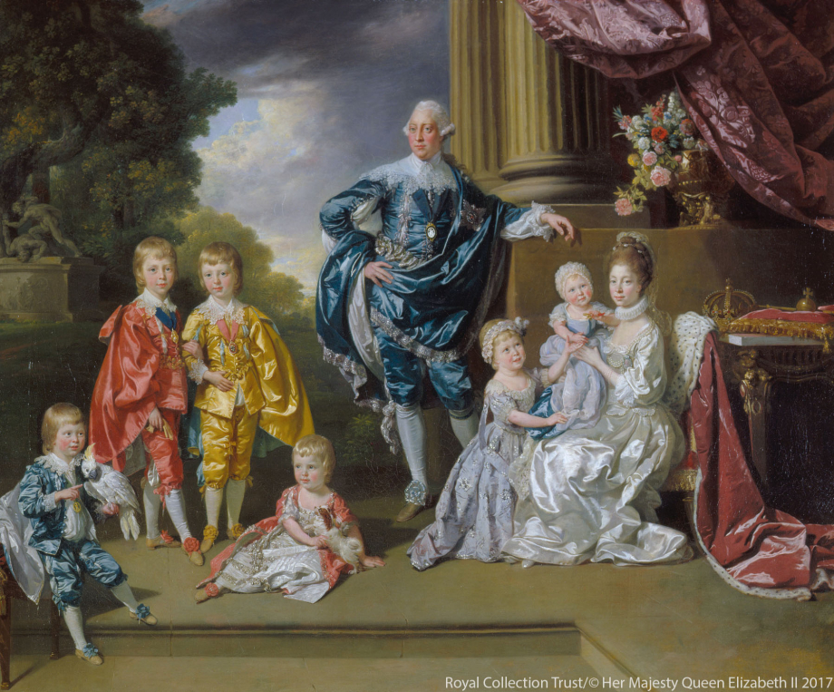 Queen Charlotte with her family