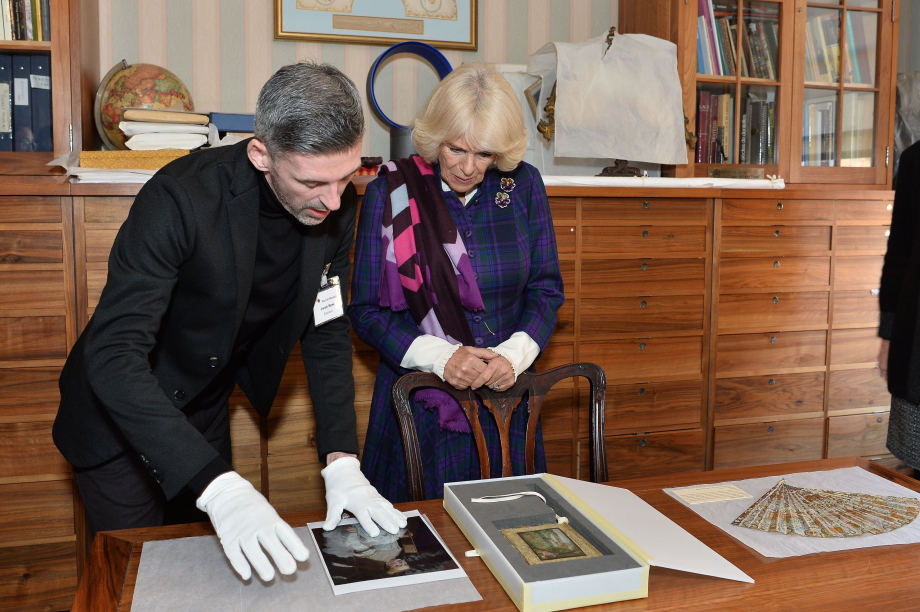 The Queen visits the Fan Museum in Greenwich