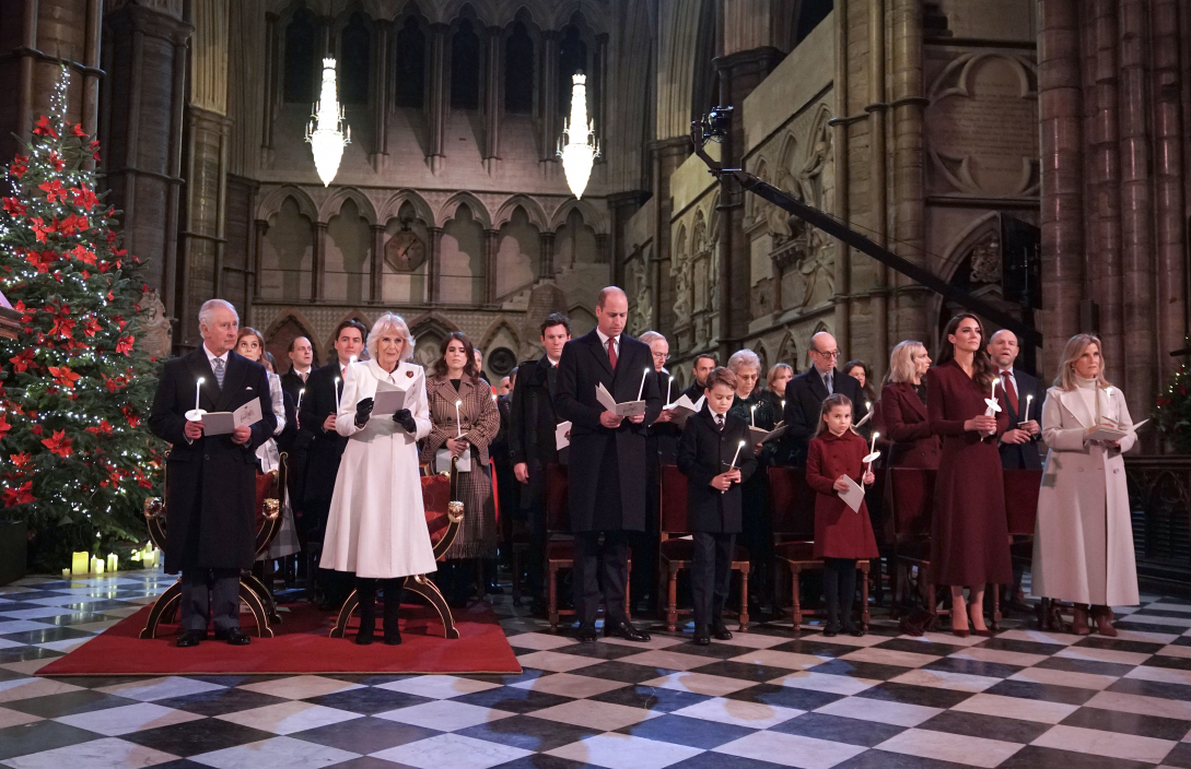 Members Of The Royal Family Attend Together At Christmas Carol 