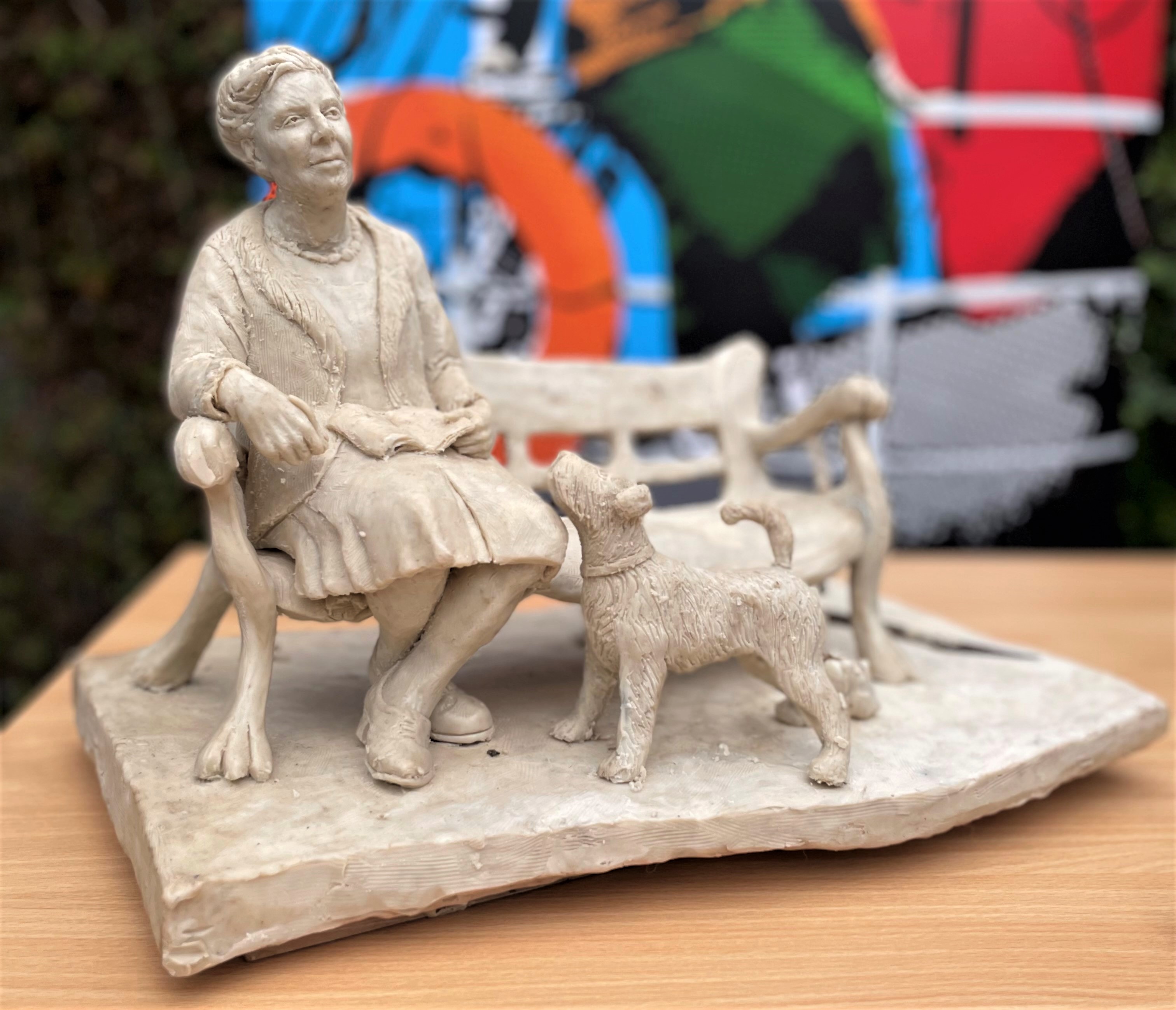 Sculpture of Agatha Christie
