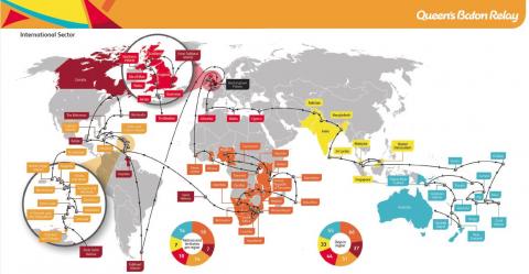 Baton Relay Map