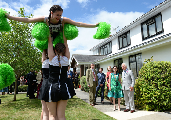 His Royal Highness visits The Devon Young Farmers Club