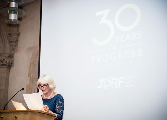 The Duchess of Cornwall has been President of JDRF since 2012.