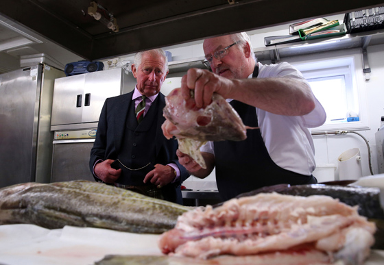 In the Captain's Galley in Scrabster, staff prepared a dish using cod, monkfish and saithe
