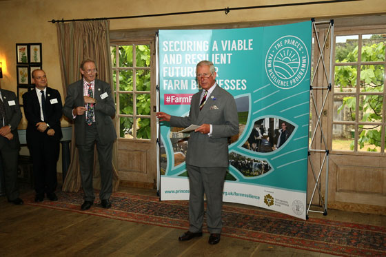 The Prince of Wales speaks at the PCF reception © Paul Burns