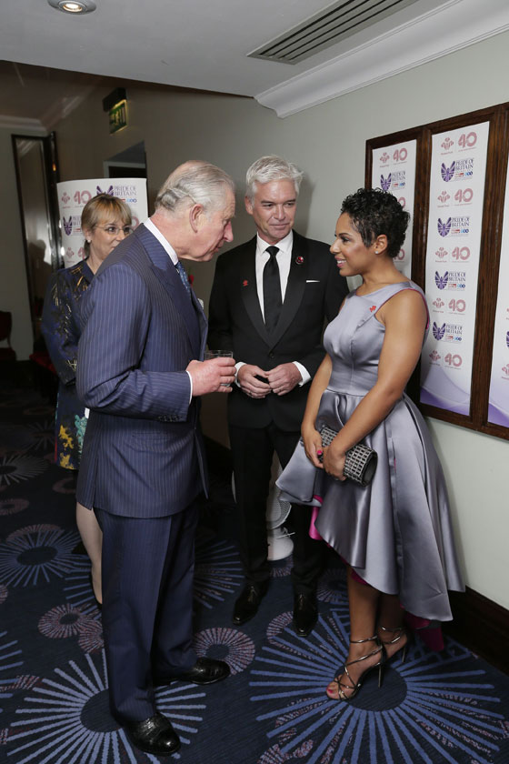 HRH with award winner Francesca Brown