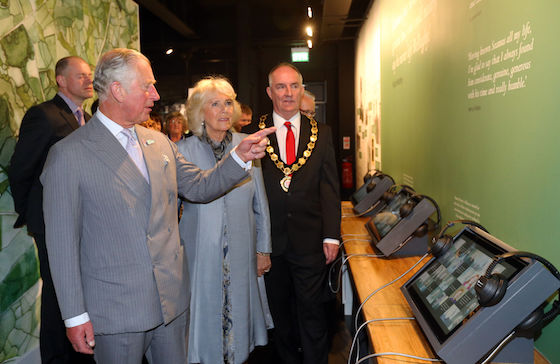 The Prince of Wales and The Duchess of Cornwall visit Seamus Heaney HomePlace