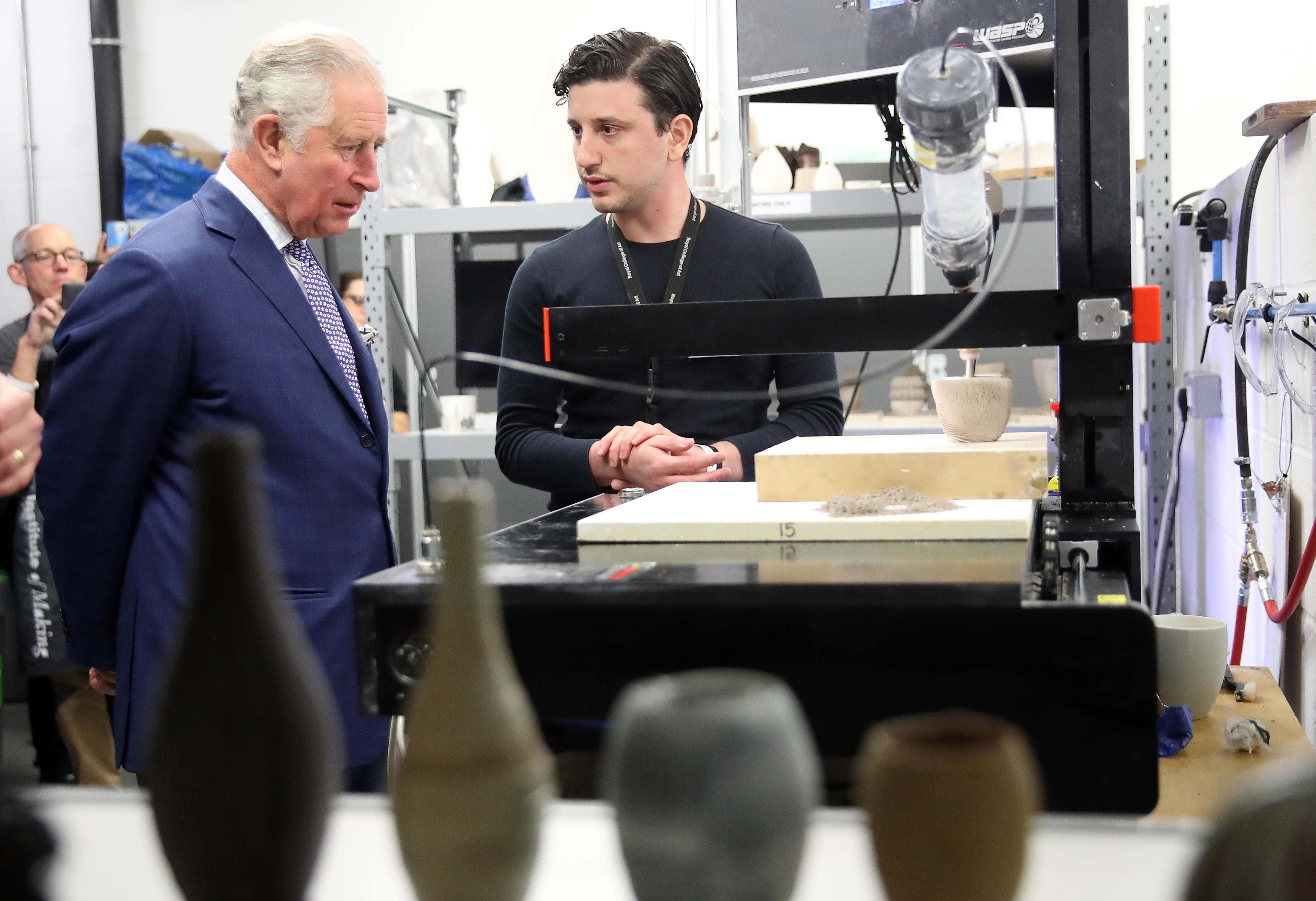 The Prince of Wales visits the Royal College of Art