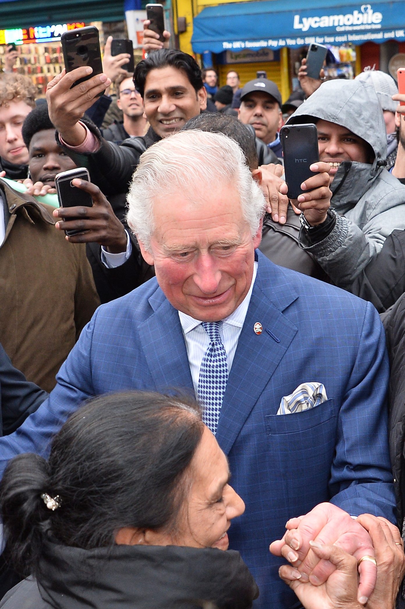 The Prince of Wales meets local residents in Tooting