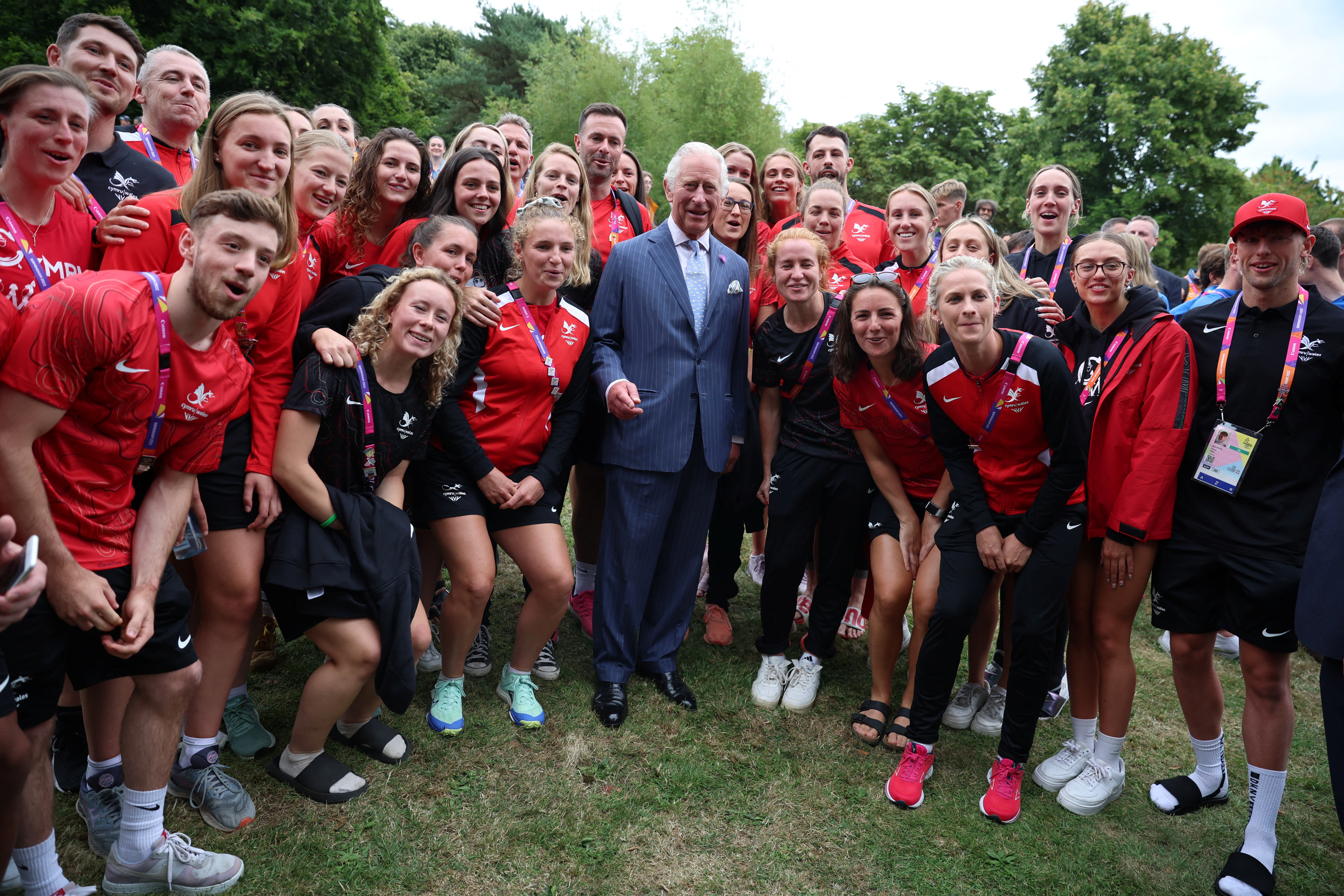 The Prince of Wales visits the Athletes Village