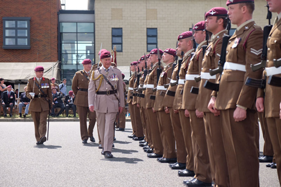 The Prince inspects the troops