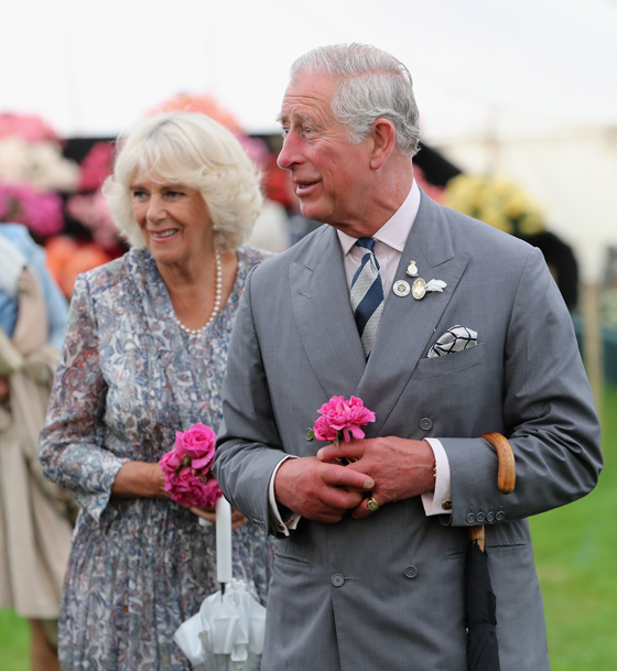 The Prince of Wales and the Duchess of Cornwall attend the 135th Sandringham Flower Show.