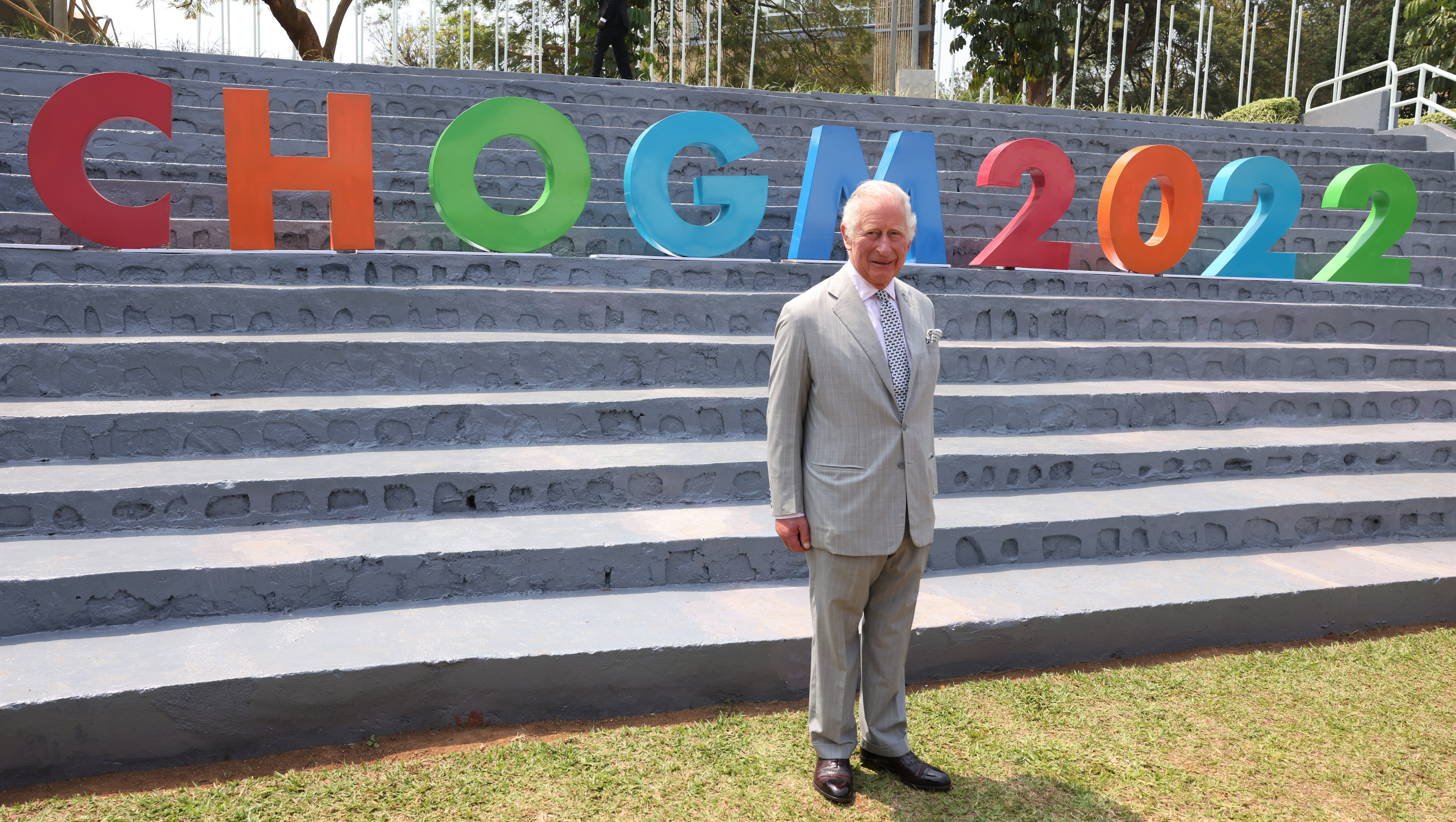 The Prince of Wales arrives at Commonwealth Business Forum Exhibition
