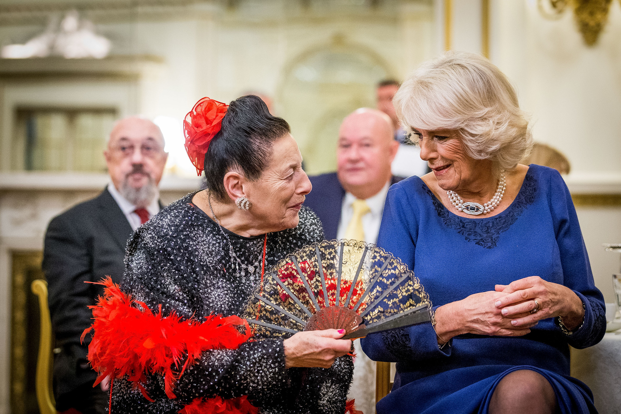 The Duchess of Cornwall at the tea party