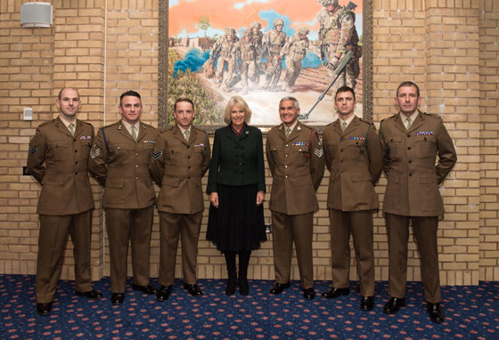 The Duchess visits the 4 Rifles barracks in Aldershot