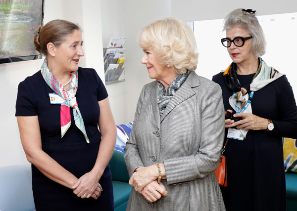 HRH meets staff during a visit to the Children and Young People's Havens at Camberwell Haven