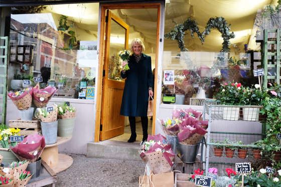 The Duchess visits shops on Bristol's North Street