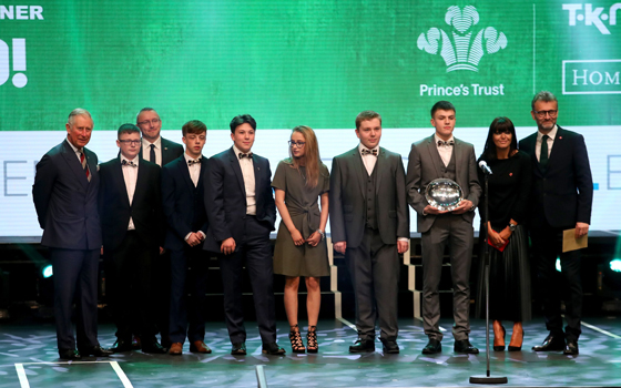 HRH with winners at The Prince's Trust Celebrate Success Awards 2017