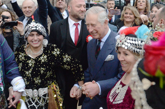 HRH joins cultural dancers after the consecration of the new St Thomas Cathedral, Syriac Orthodox Church