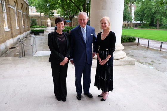 The Prince of Wales with Ellen MacArthur and Wendy Schmidt