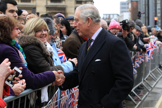 The Prince of Wales meets members of the community in Hull