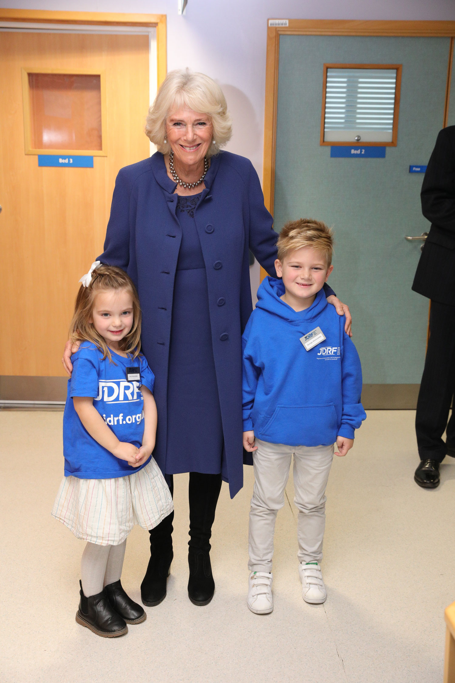 The Duchess of Cornwall at Addenbrookes Hospital in Cambridge