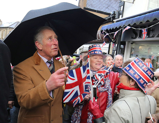 The Prince of Wales meets local residents, business owners and participants in the Clitheroe Food Festival