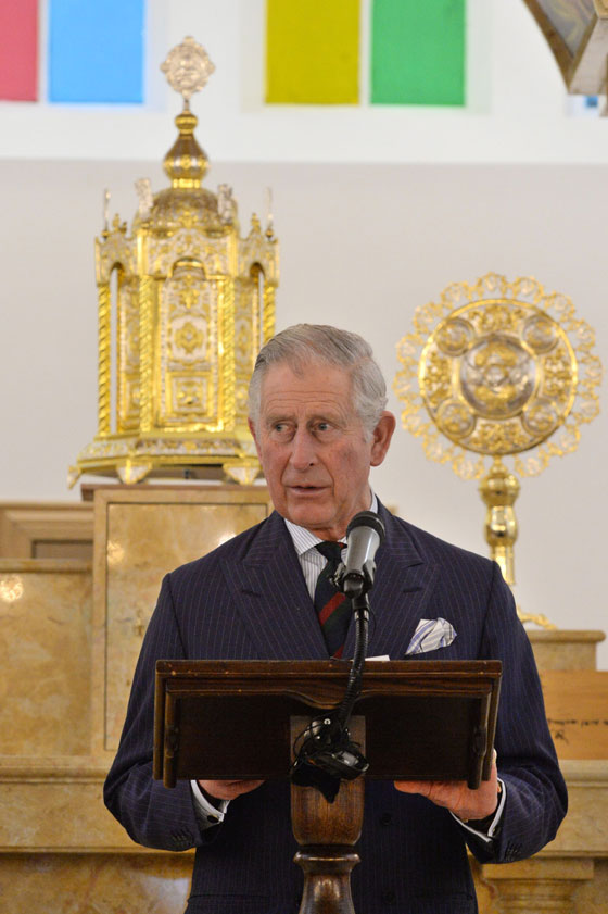 The Prince speaks at the St Thomas Cathedral Syriac Orthodox Church