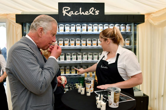 The Prince of Wales visits Rachel's Organic
