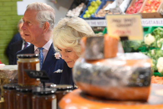 The Prince and The Duchess visit the Covered Market in Oxford
