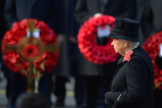 The Queen leads the Remembrance Sunday commemorations