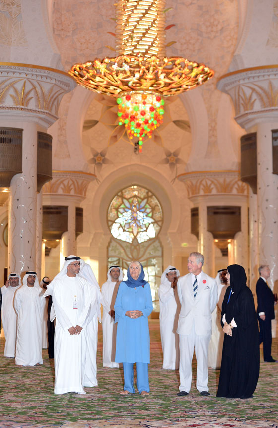 The Prince of Wales and the Duchess of Cornwall visit Sheikh Zayed Grand Mosque in Abu Dhabi, United Arab Emirates