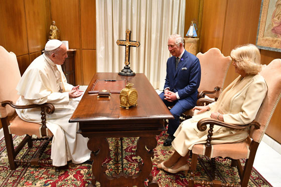 TRH are received by Pope Francis