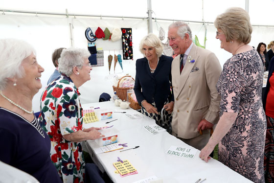 Their Royal Highnesses visit the Sandringham Flower Show