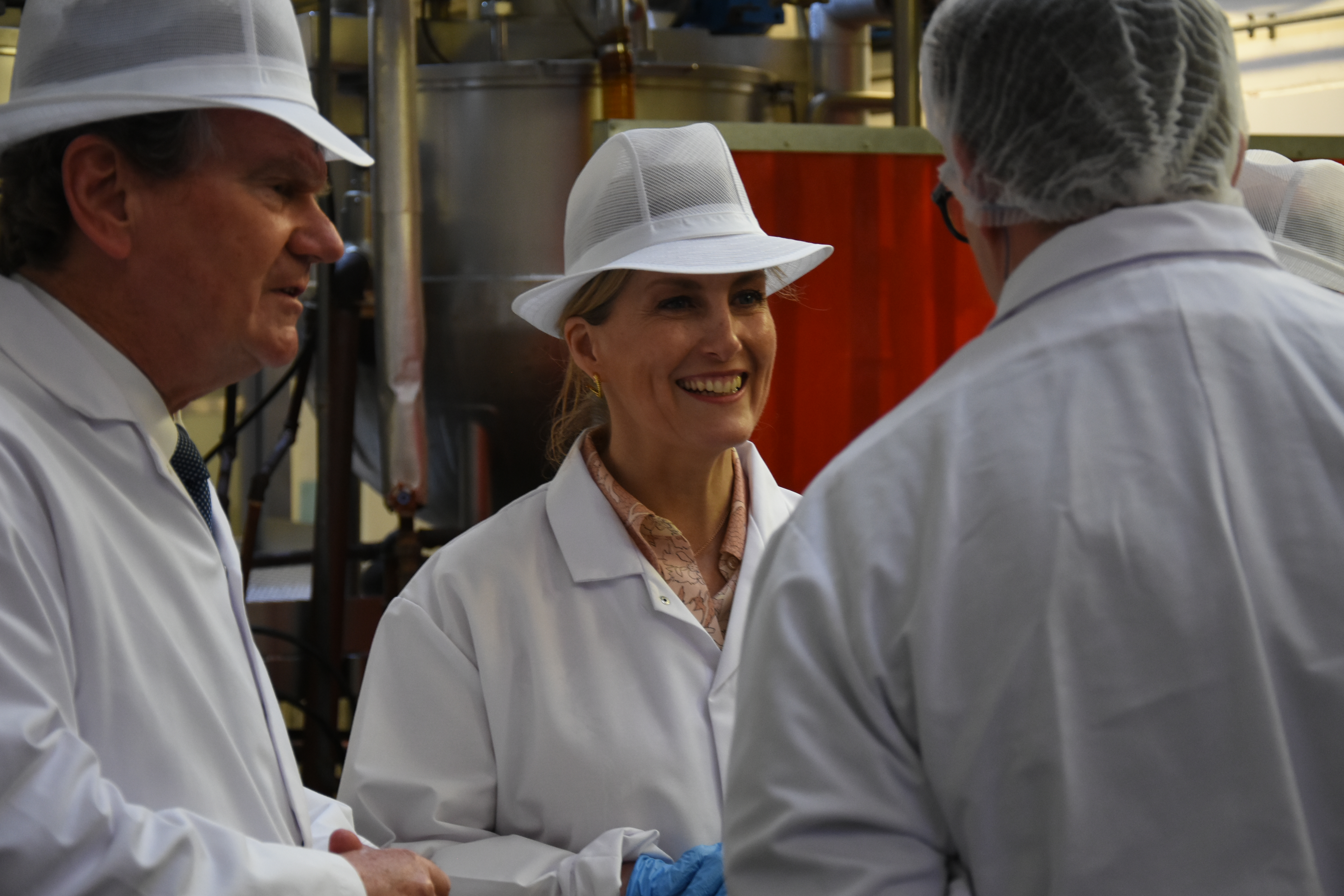 The Earl and Countess of Wessex visit the Tiptree jam factory 