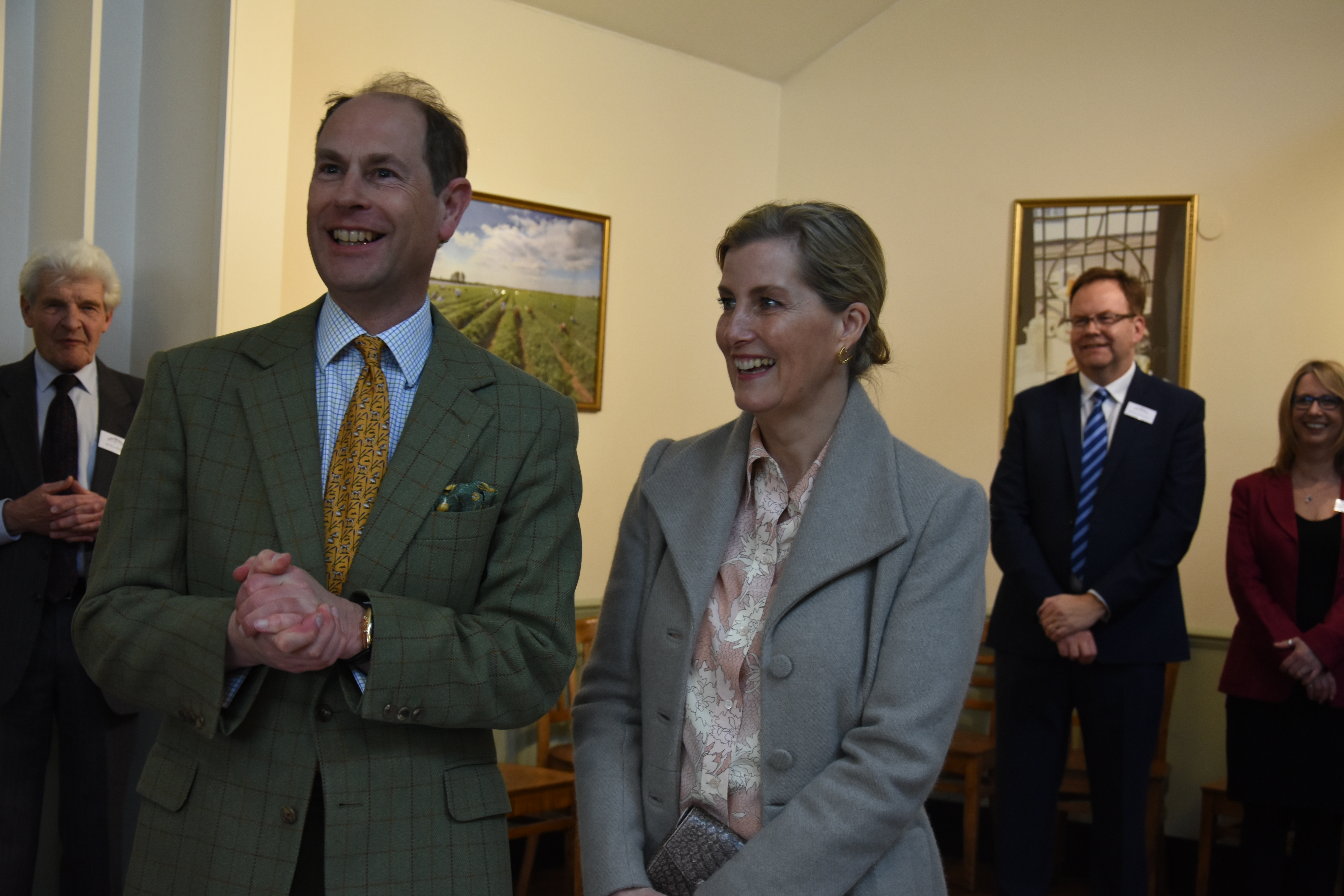 The Earl and Countess of Wessex visit the Tiptree jam factory 