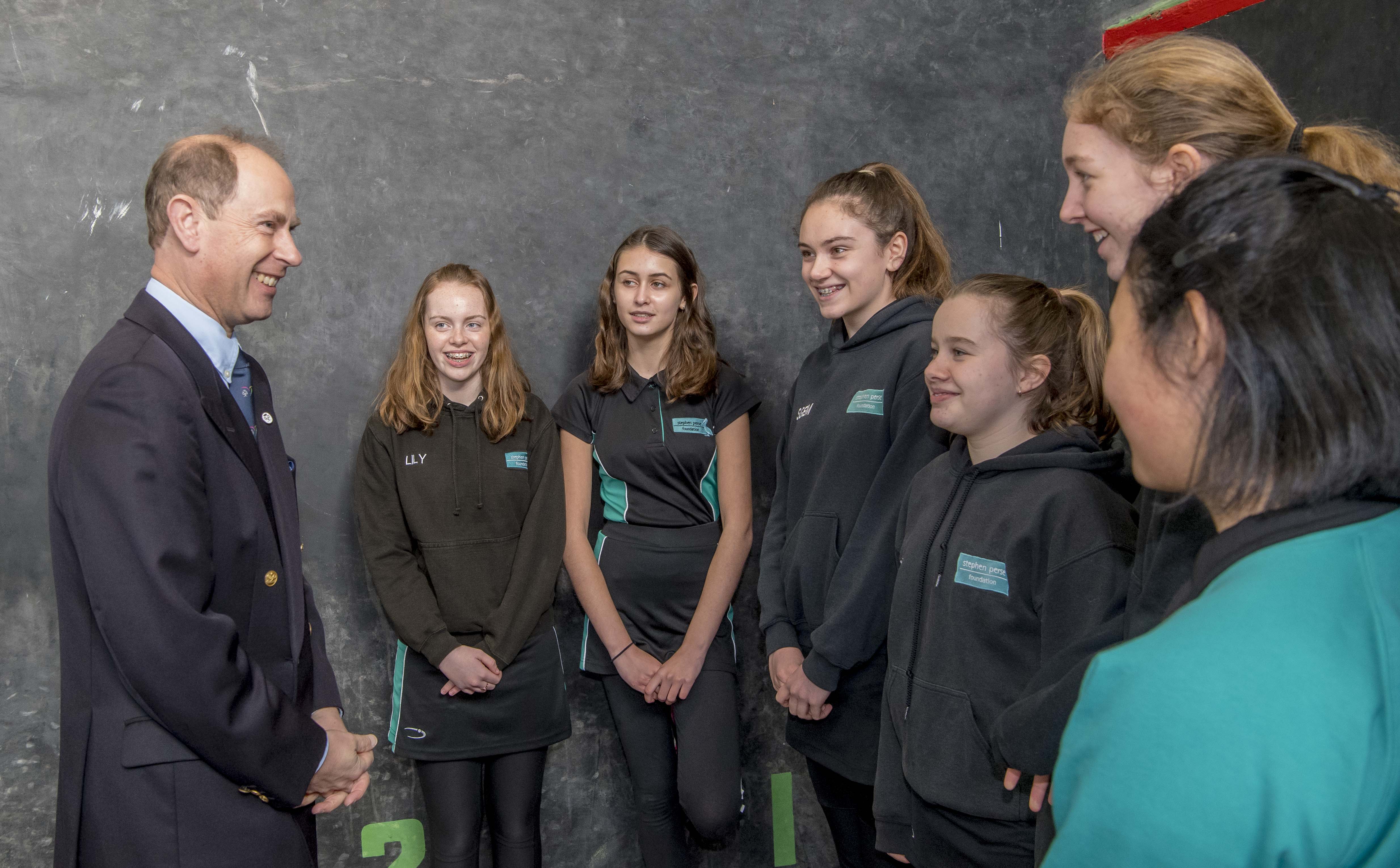 The Earl of Wessex meets DofE Award Participants
