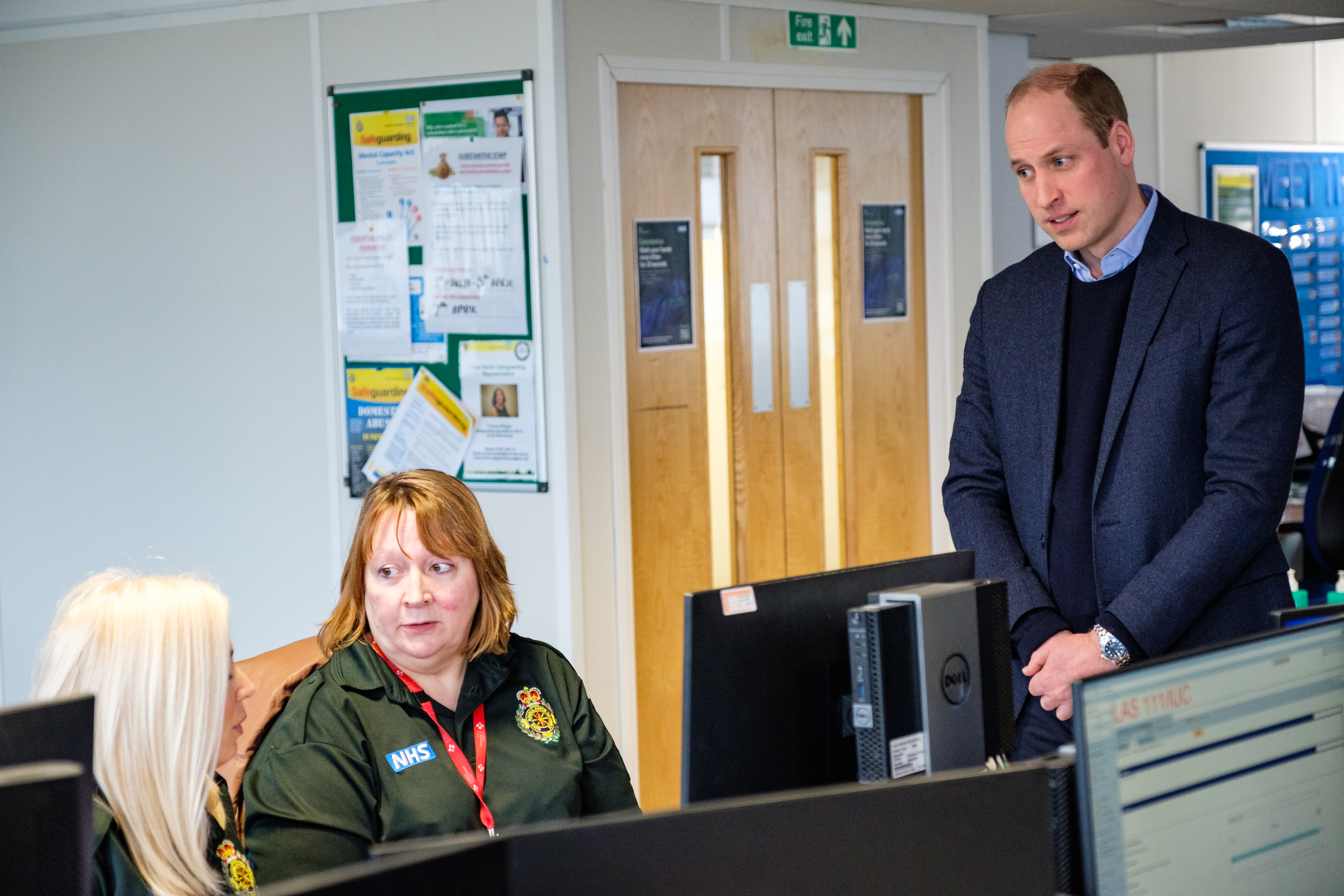 The Duke and Duchess of Cambridge visit the London Ambulance Centre in Croydon.