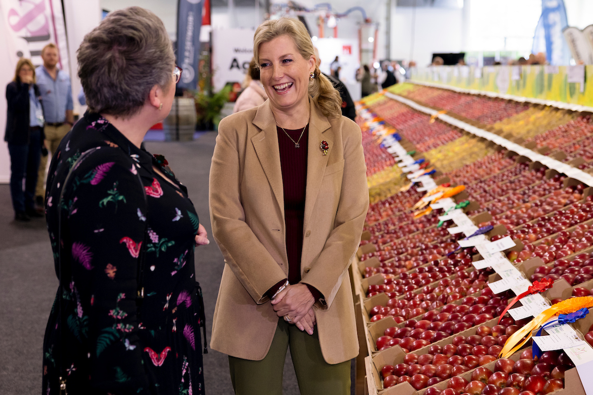 The Countess of Wessex attends the National Fruit Show