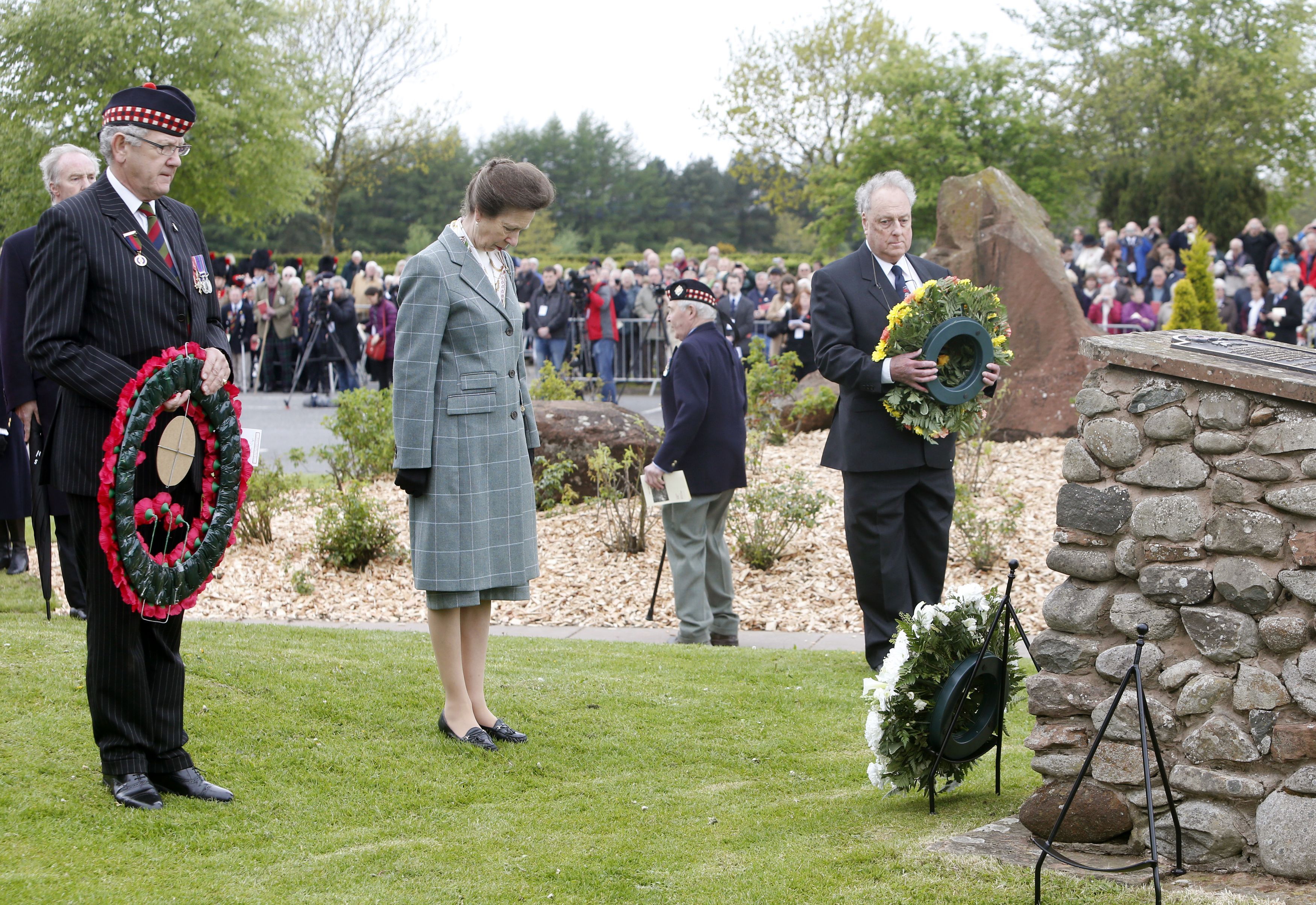 The Princess Royal at the Quintinshill Rail Disaster Memorial