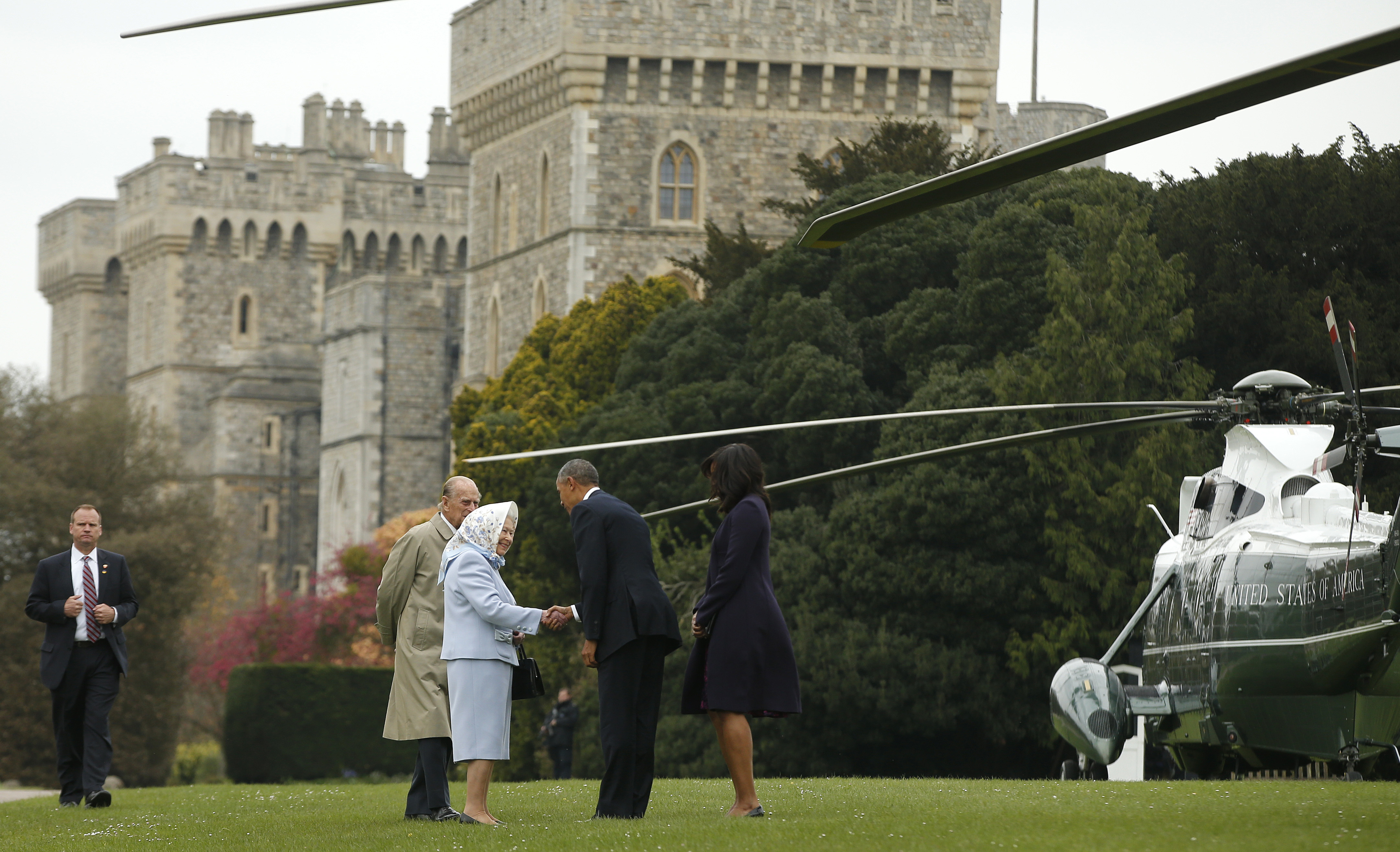 The Queen welcomes President Obama to Windsor Castle
